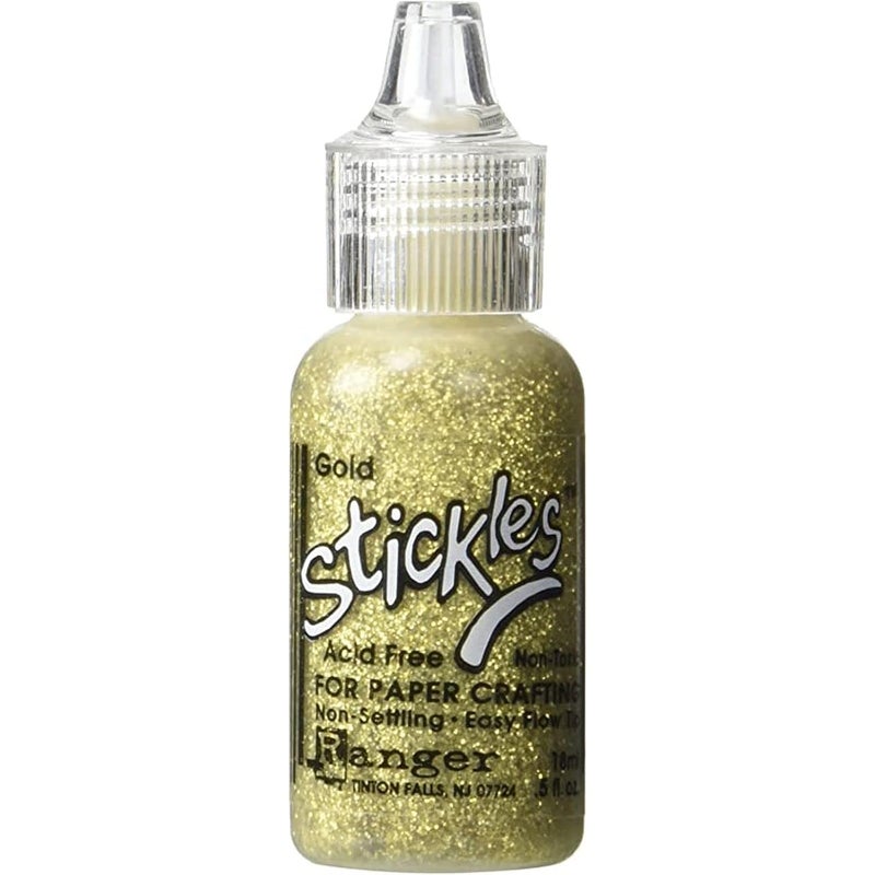 Stickles Glitter Glue in Gold - 0.5 Ounce for Crafting and Embellishing - Image 1